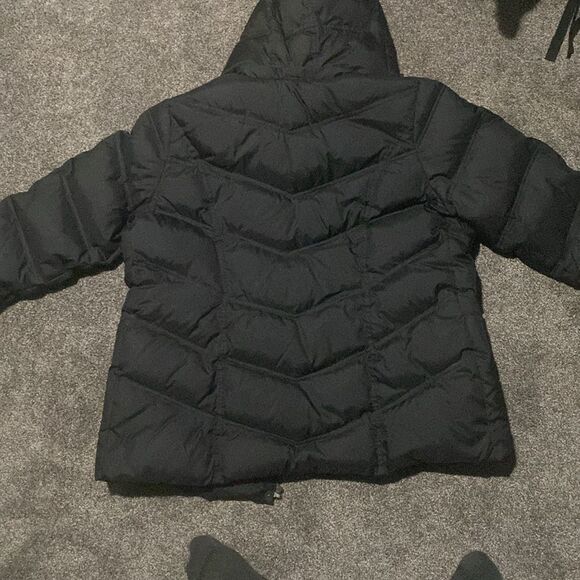 Tommy Hilfiger Black Puffer Jacket Coat With Detachable Hood Size 1X - Picture 5 of 5
